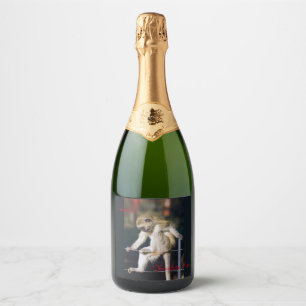 I drink, therefore I am! Sparkling Wine Label