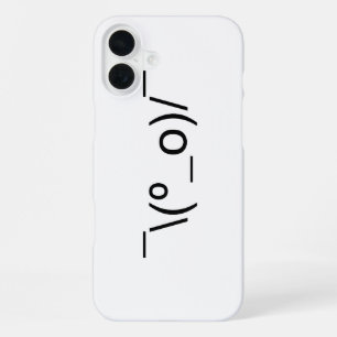 I Dunno LOL ¯\(º_o)/¯ Emoticon Japanese Kaomoji iPhone Case