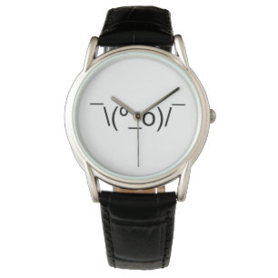 I Dunno LOL ¯\(º_o)/¯ Emoticon Japanese Kaomoji Watch