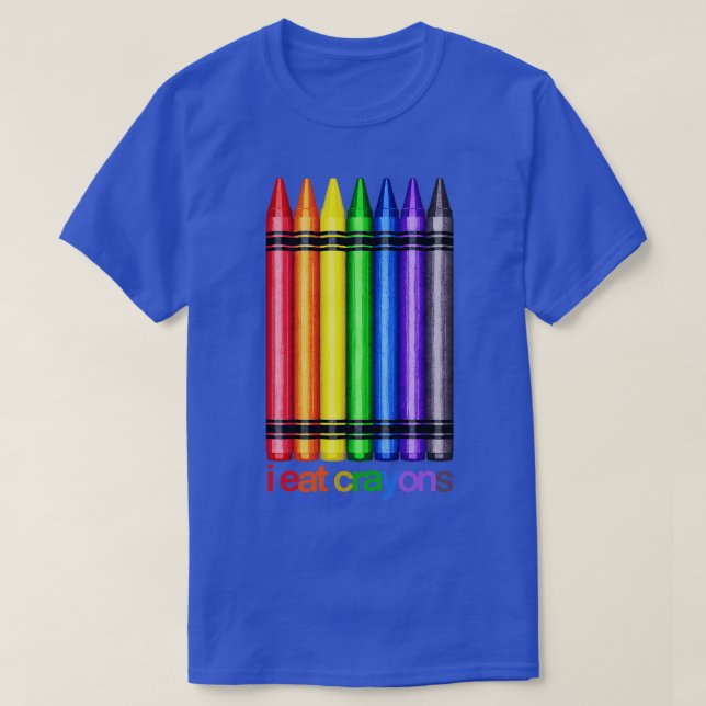 I Eat Crayons T-Shirt (Design Front)
