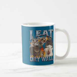 I Eat Drywall Funny Cat Meme Bootleg Graphic  Coffee Mug