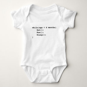 I eat I poo I sleep programing baby Bodysuit