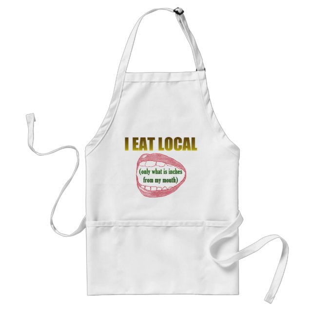 I Eat Local Standard Apron (Front)
