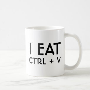 I Eat Paste Keyboard Shortcut Pun Coffee Mug