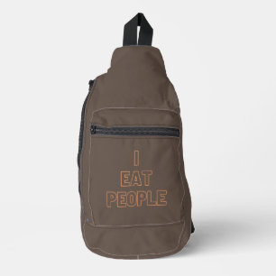 i eat people sling bag