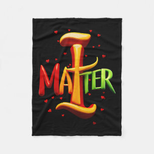 I Emancipated Voices Of Unity Sticker Fleece Blanket