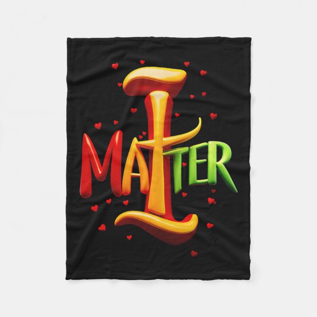 I Emancipated Voices Of Unity Sticker  Fleece Blanket (Front)