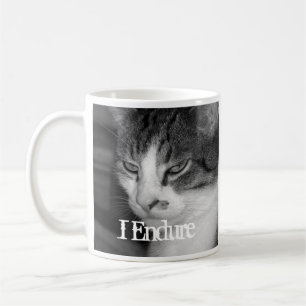 "I Endure" Crabby Cat Mug