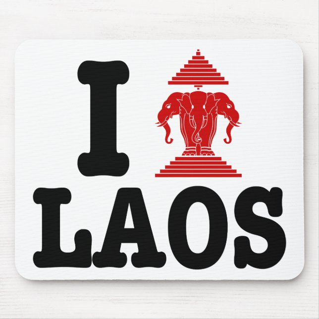 I Erawan (Love) Laos Mouse Pad (Front)
