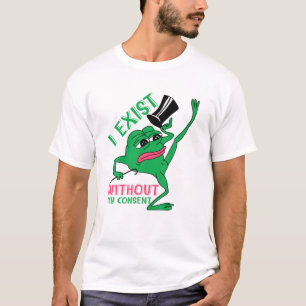 I Exist Without My Consent Funny Frog Kids T-Shirt