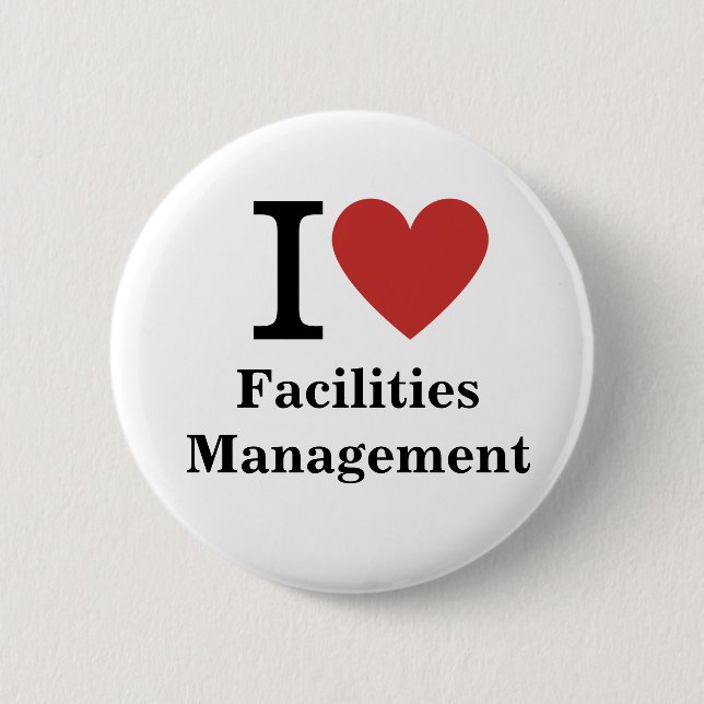I ❤️ Facilities Management for Employee CUSTOM Pin (Front)