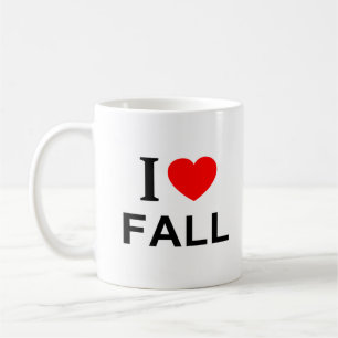 I ❤️ FALL I LOVE FALL I HEART FALL COFFEE MUG