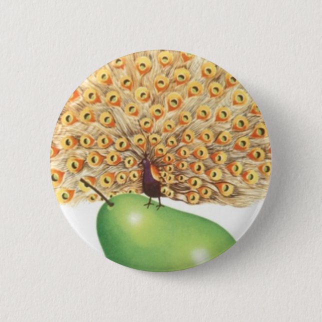 I Fancy Pears 6 Cm Round Badge (Front)