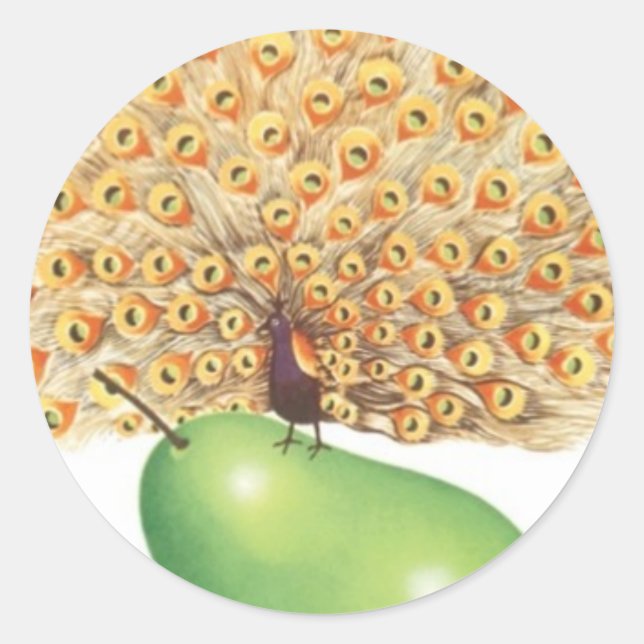 I Fancy Pears Classic Round Sticker (Front)