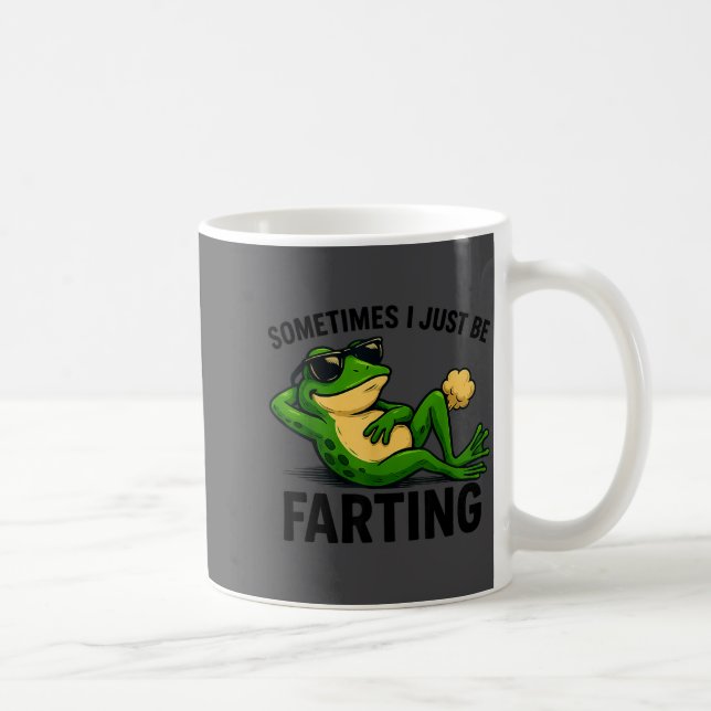 I Farting Frog Sometimes Just Dreams Coffee Mug (Right)