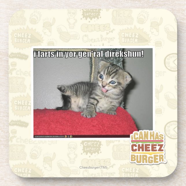 I farts in yor gen'ral direkshun coaster (Front)