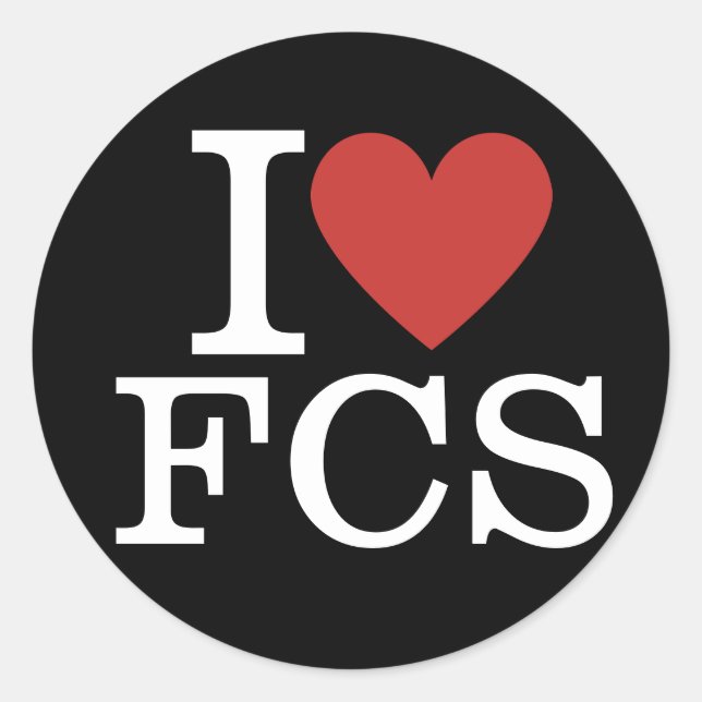 I ❤️ FCS Family and Consumer Sciences Classic Round Sticker (Front)