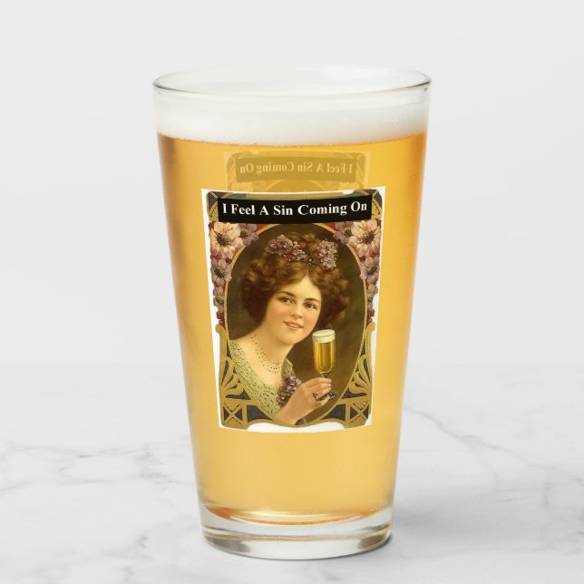 I Feel A Sin Coming On Glass (Front Filled)