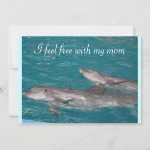 I feel free with my mum Mothers Day Card