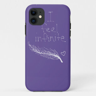 i feel infinite feather heart purple iphone 5 case