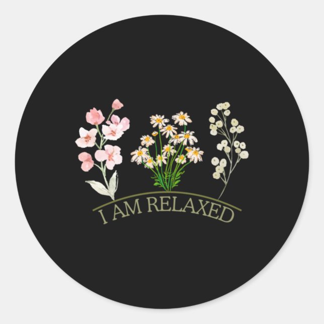 I Feel Relaxed Sticker  (Front)