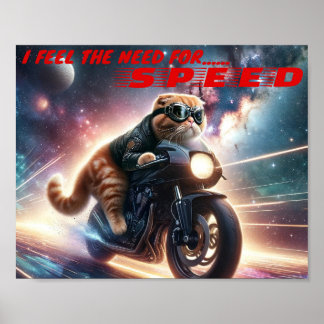 I feel the need, the need for speed poster