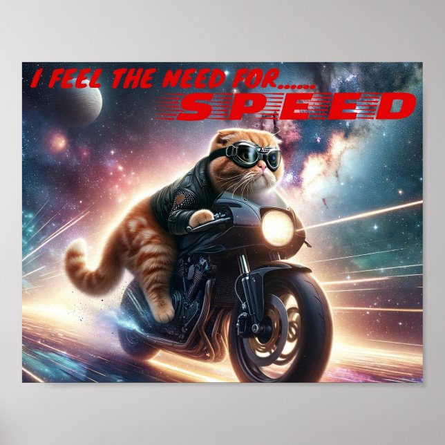 I feel the need, the need for speed poster (Front)