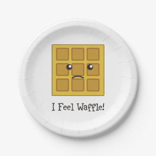I feel Waffle! Paper Plate