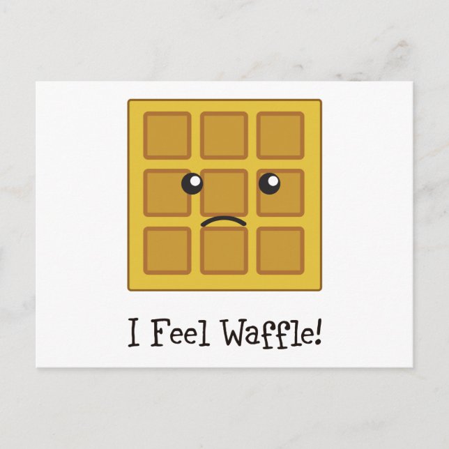I feel Waffle! Postcard (Front)