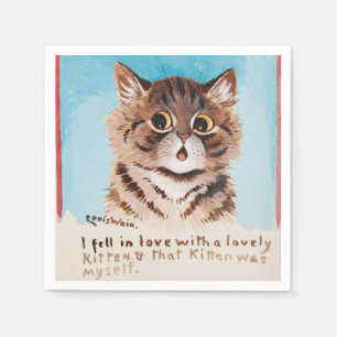 I Fell in Love With a Lovely Kitten (Myself) Napkin
