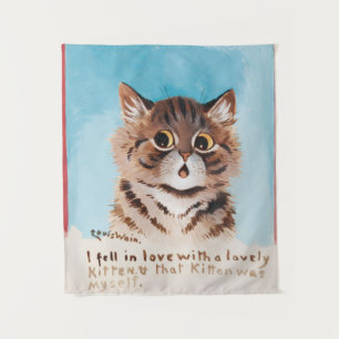 I Fell in Love With a Lovely Kitten (Myself) Tapestry