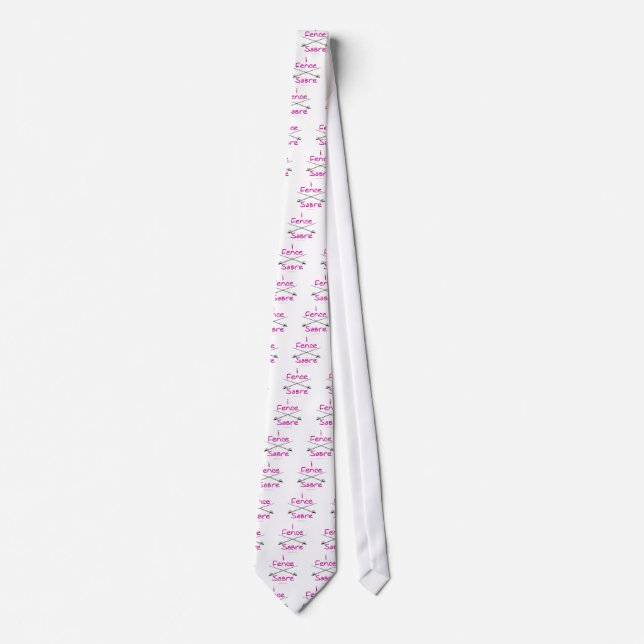 i Fence Sabre (PINK) Tie (Front)