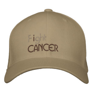 I fight cancer embroidered cap