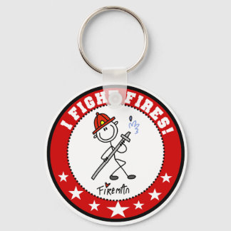 I Fight Fires Firefighter Key Ring