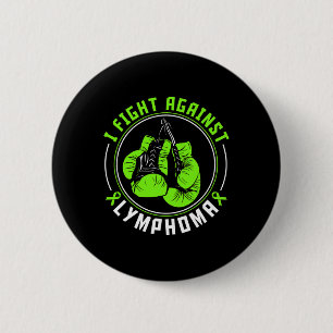 I Fight Lymphoma Awareness Support Boxing Gloves 6 Cm Round Badge