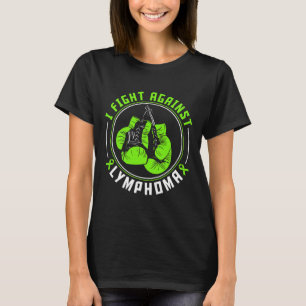 I Fight Lymphoma Awareness Support Boxing Gloves T-Shirt