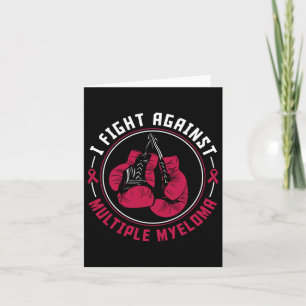 I Fight Multiple Myeloma Awareness Support Boxing  Card