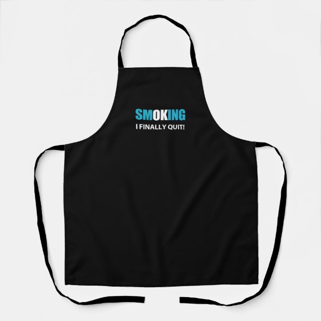 I Finally Quit - Stopped Smoking Reward Apron (Front)