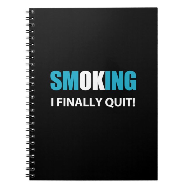 I Finally Quit - Stopped Smoking Reward Notebook (Front)