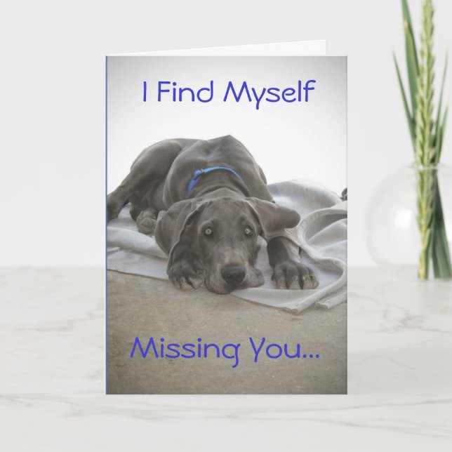 I Find Myself, Missing You... Greeting Card (Front)