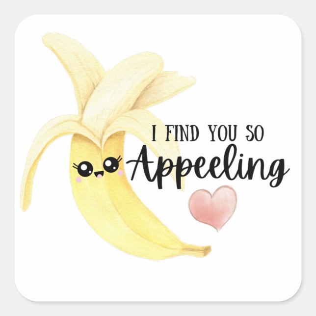 I Find You So Appeeling Banana Sticker (Front)