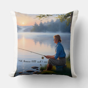 I Fish... Because God Said I Can – Camping Cushion