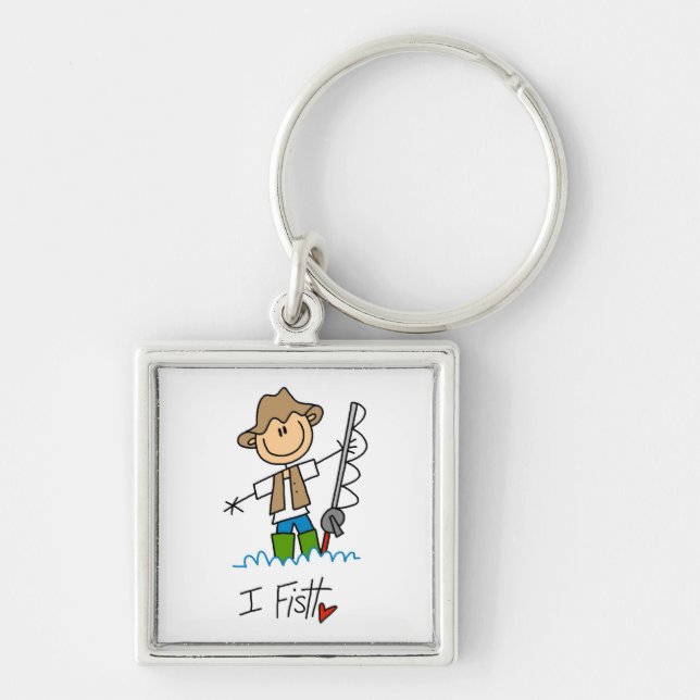 I Fish Key Ring (Front)
