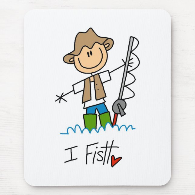 I Fish Mouse Pad (Front)