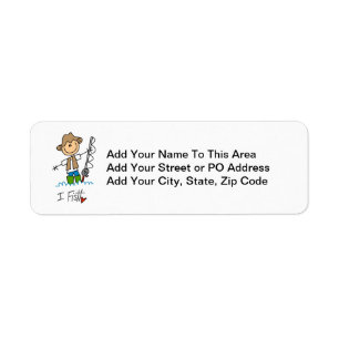 I Fish Return Address Label