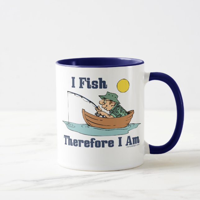 I Fish, Therefore I Am Mug (Right)
