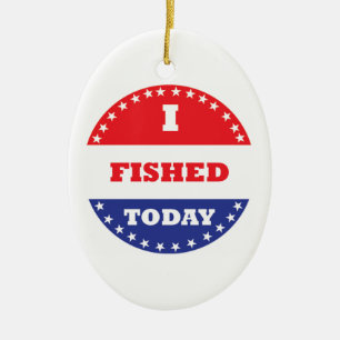 I Fished Today Ceramic Tree Decoration