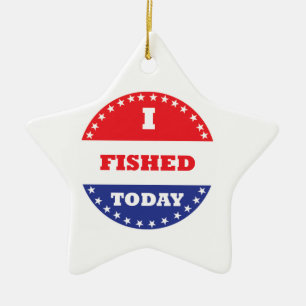 I Fished Today Ceramic Tree Decoration