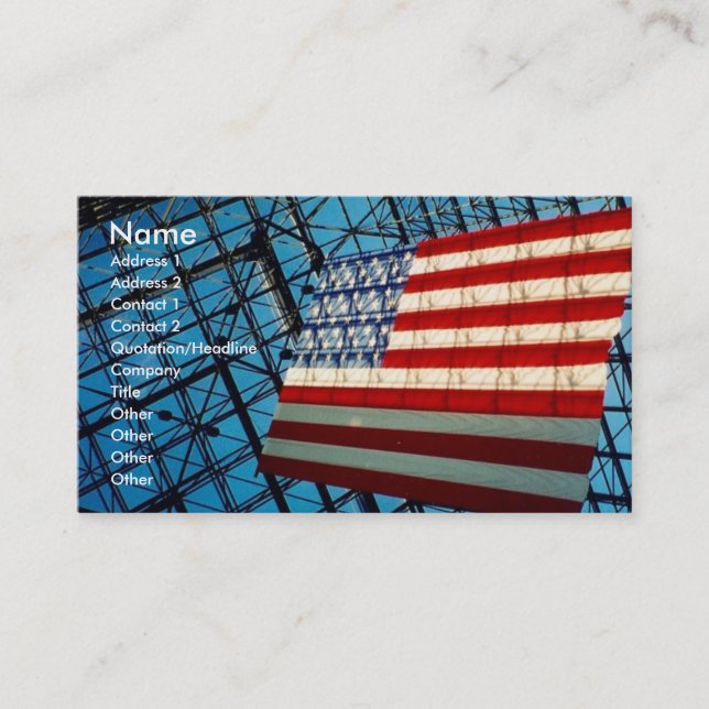 i flag business card (Front)