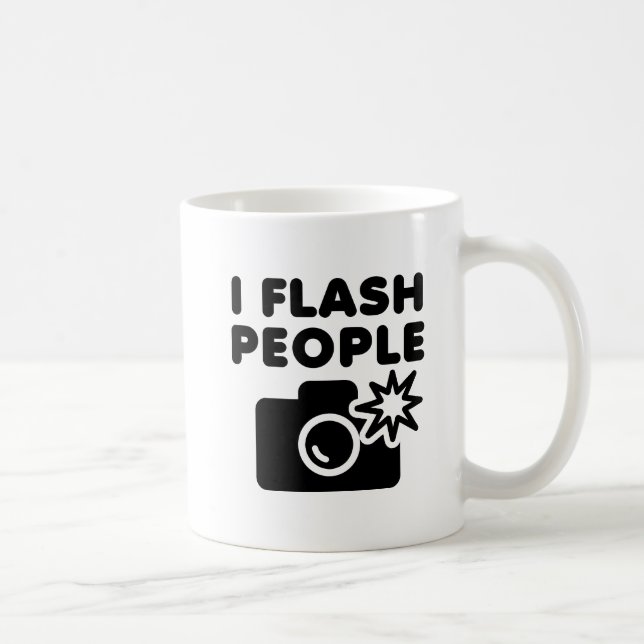 I Flash People Funny Mug (Right)